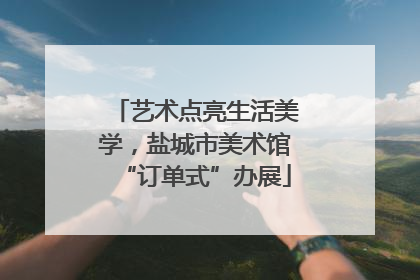 艺术点亮生活美学，盐城市美术馆“订单式”办展