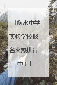 衡水中学实验学校报名火热进行中！