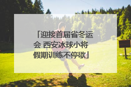迎接首届省冬运会 西安冰球小将假期训练不停歇