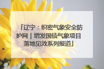 辽宁：织密气象安全防护网｜增发国债气象项目落地见效系列报道