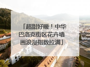 超甜好暖！中华巴洛克街区花卉墙画浪漫指数拉满