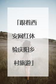 跟着西安网红体验庆阳乡村旅游