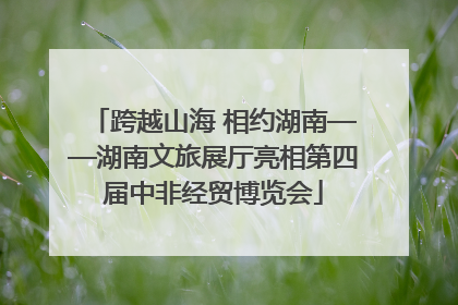 跨越山海 相约湖南——湖南文旅展厅亮相第四届中非经贸博览会
