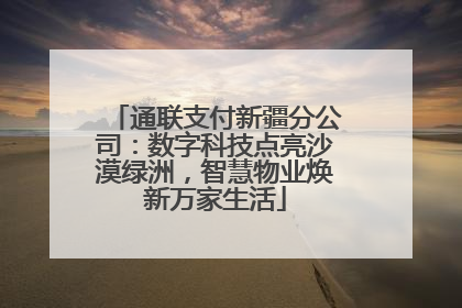 通联支付新疆分公司：数字科技点亮沙漠绿洲，智慧物业焕新万家生活