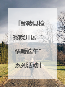 鄢陵县检察院开展“情暖端午”系列活动