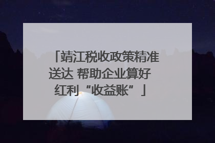 靖江税收政策精准送达 帮助企业算好红利“收益账”
