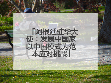 阿根廷驻华大使：发展中国家以中国模式为范本应对挑战