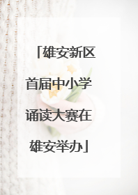 雄安新区首届中小学诵读大赛在雄安举办