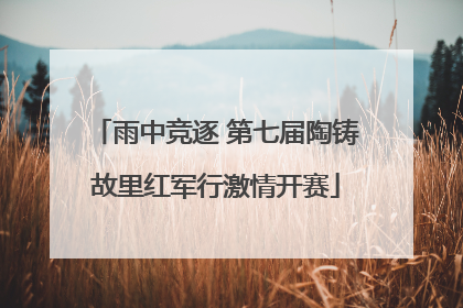 雨中竞逐 第七届陶铸故里红军行激情开赛