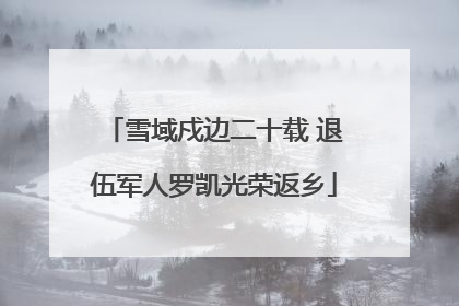 雪域戍边二十载 退伍军人罗凯光荣返乡