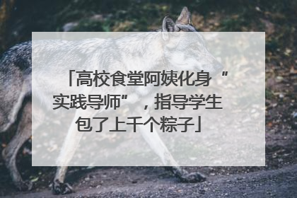 高校食堂阿姨化身“实践导师”，指导学生包了上千个粽子
