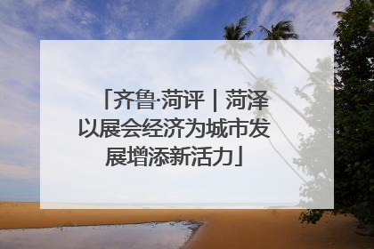 齐鲁·菏评｜菏泽以展会经济为城市发展增添新活力