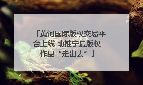 黄河国际版权交易平台上线 助推宁夏版权作品“走出去”
