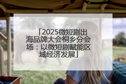 2025微短剧出海品牌大会桐乡分会场：以微短剧赋能区域经济发展