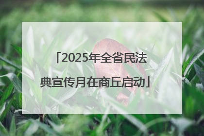 2025年全省民法典宣传月在商丘启动