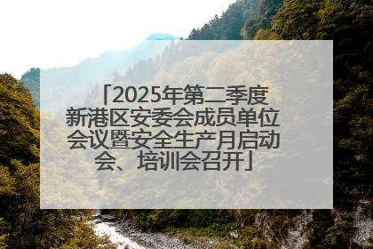 2025年第二季度新港区安委会成员单位会议暨安全生产月启动会、培训会召开