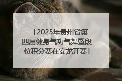 2025年贵州省第四届健身气功气舞暨段位积分赛在安龙开赛