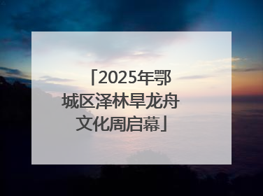 2025年鄂城区泽林旱龙舟文化周启幕