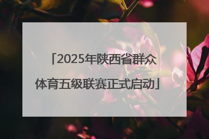 2025年陕西省群众体育五级联赛正式启动