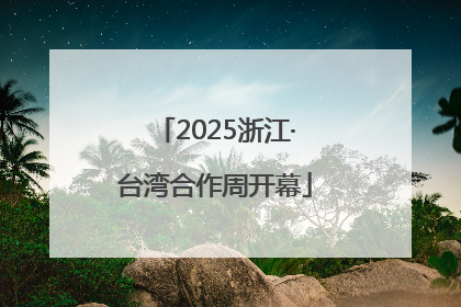 2025浙江·台湾合作周开幕