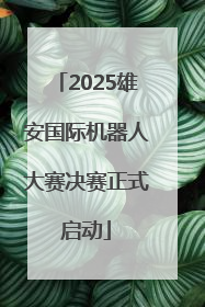 2025雄安国际机器人大赛决赛正式启动
