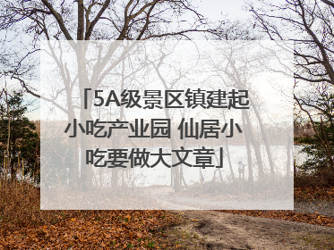 5A级景区镇建起小吃产业园 仙居小吃要做大文章