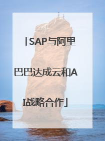 SAP与阿里巴巴达成云和AI战略合作