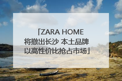 ZARA HOME将撤出长沙 本土品牌以高性价比抢占市场